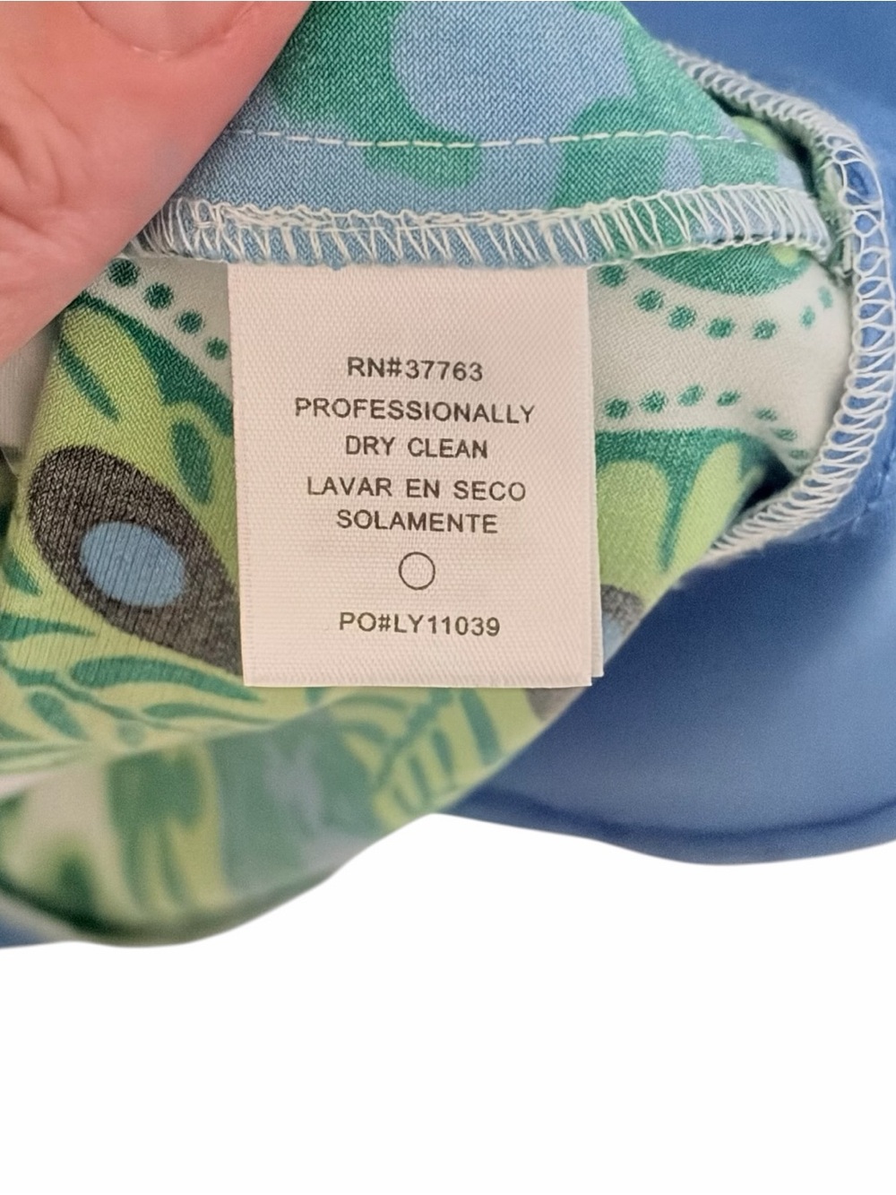 Laundry by Shelli Segal Peacock Print Tunic Shift Dress Blue Green 3/4 Sleeve M - Picture 5 of 8